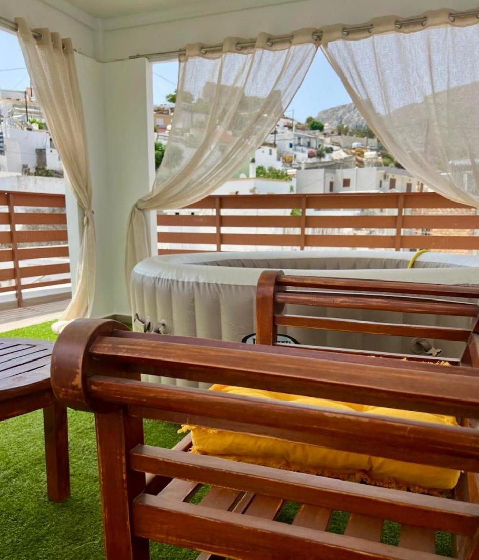Villa Patitiri Traditional House With Hot Tub Archangelos  Ngoại thất bức ảnh